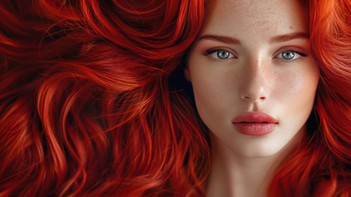 Bright Red Hair