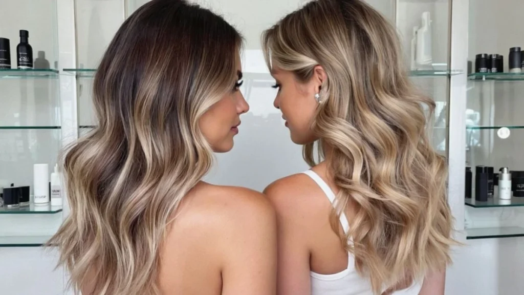 dark blonde highlights